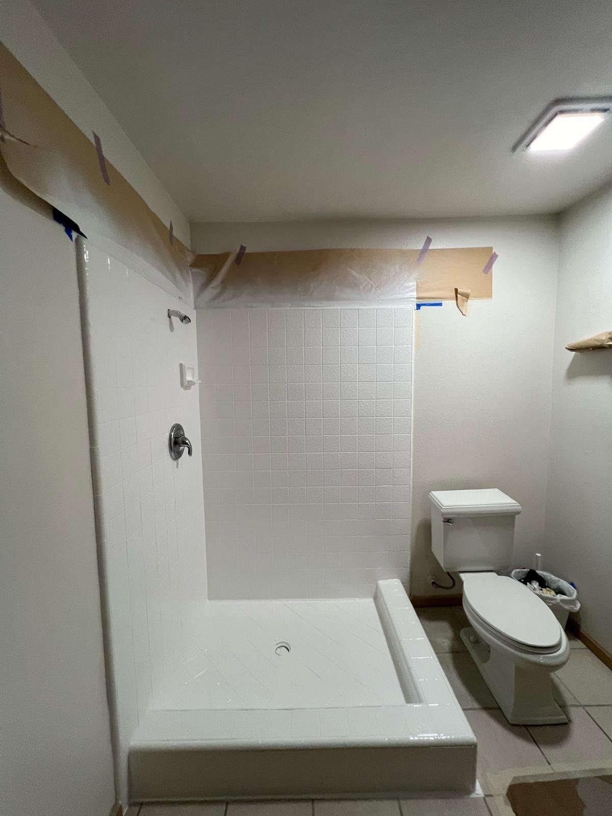 Completed shower reglazing Long Beach