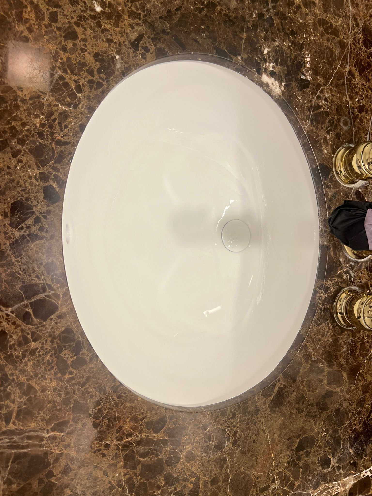 After reglazing - smooth countertop