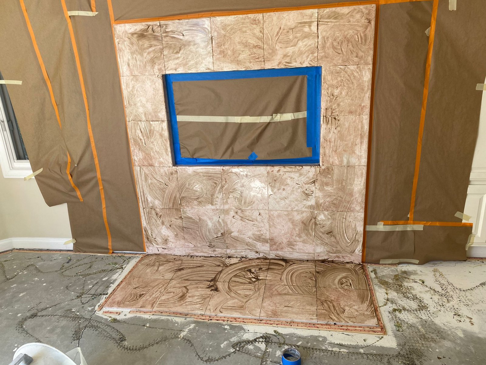 Before reglazing - dated tile